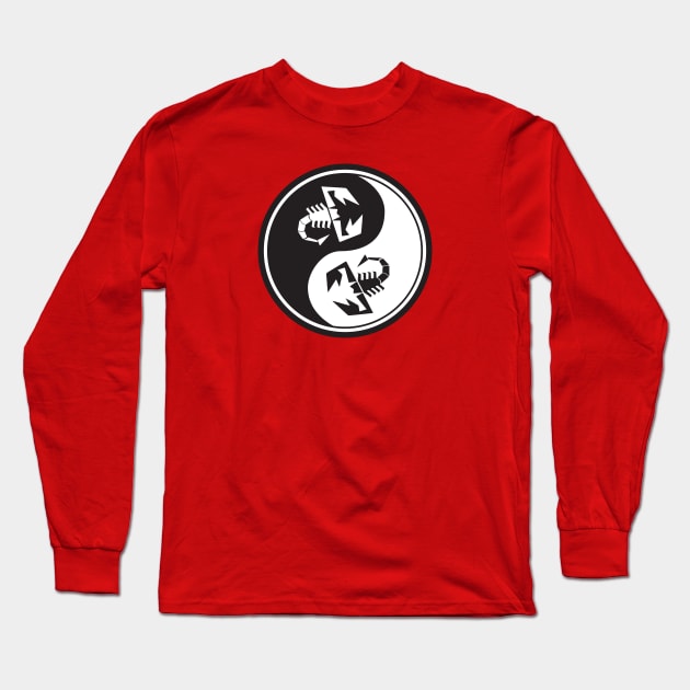 Balance Scorpion Yin Yang Long Sleeve T-Shirt by CreativePhil